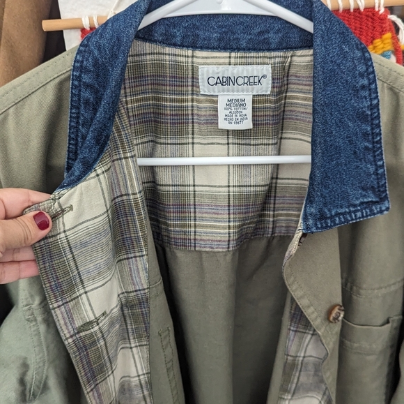 VINTAGE Cabin Creek Utility Green Field Chore Coat barn jacket - Picture 3 of 7
